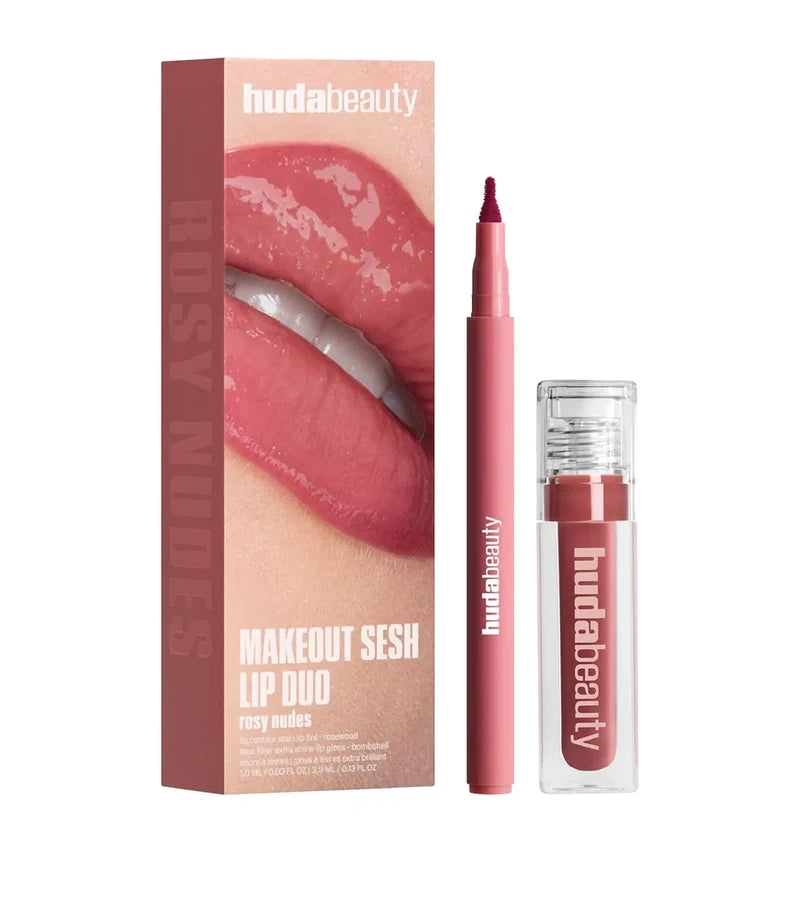 Rosy Nudes Lip Duo – Stain & Shine Lip Set