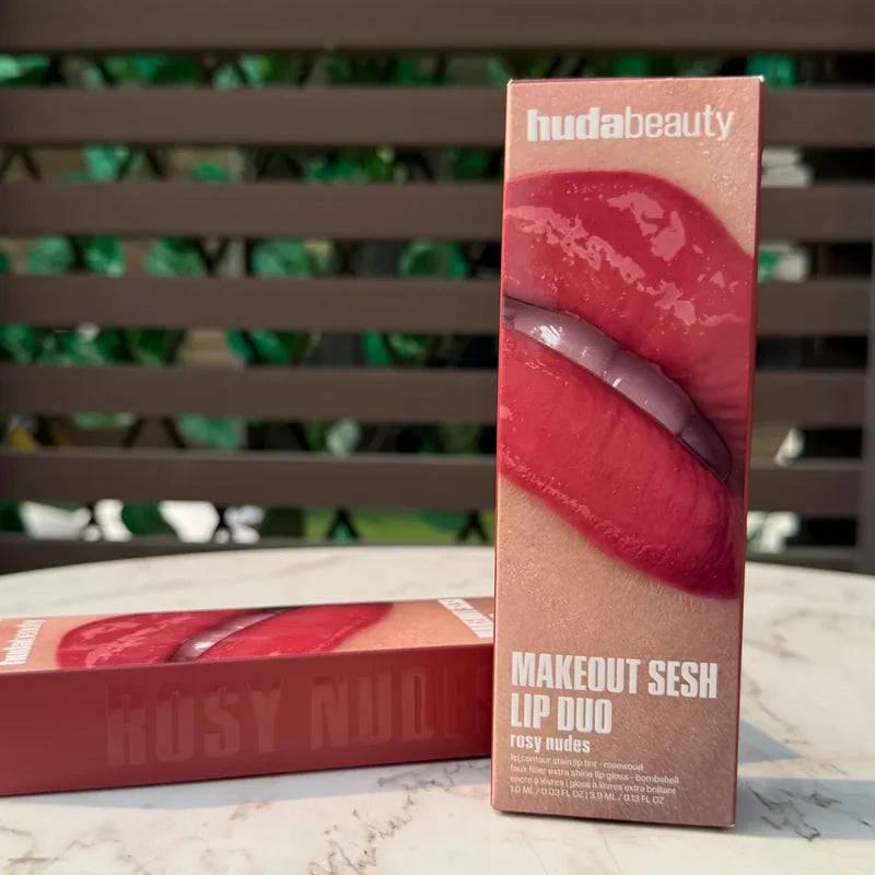 Rosy Nudes Lip Duo – Stain & Shine Lip Set