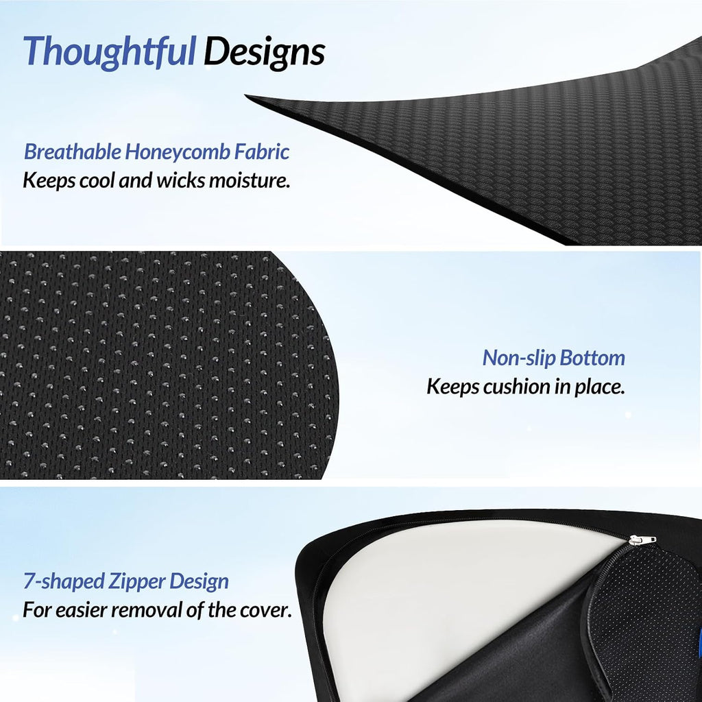 Ergonomic Memory Foam Seat Cushion