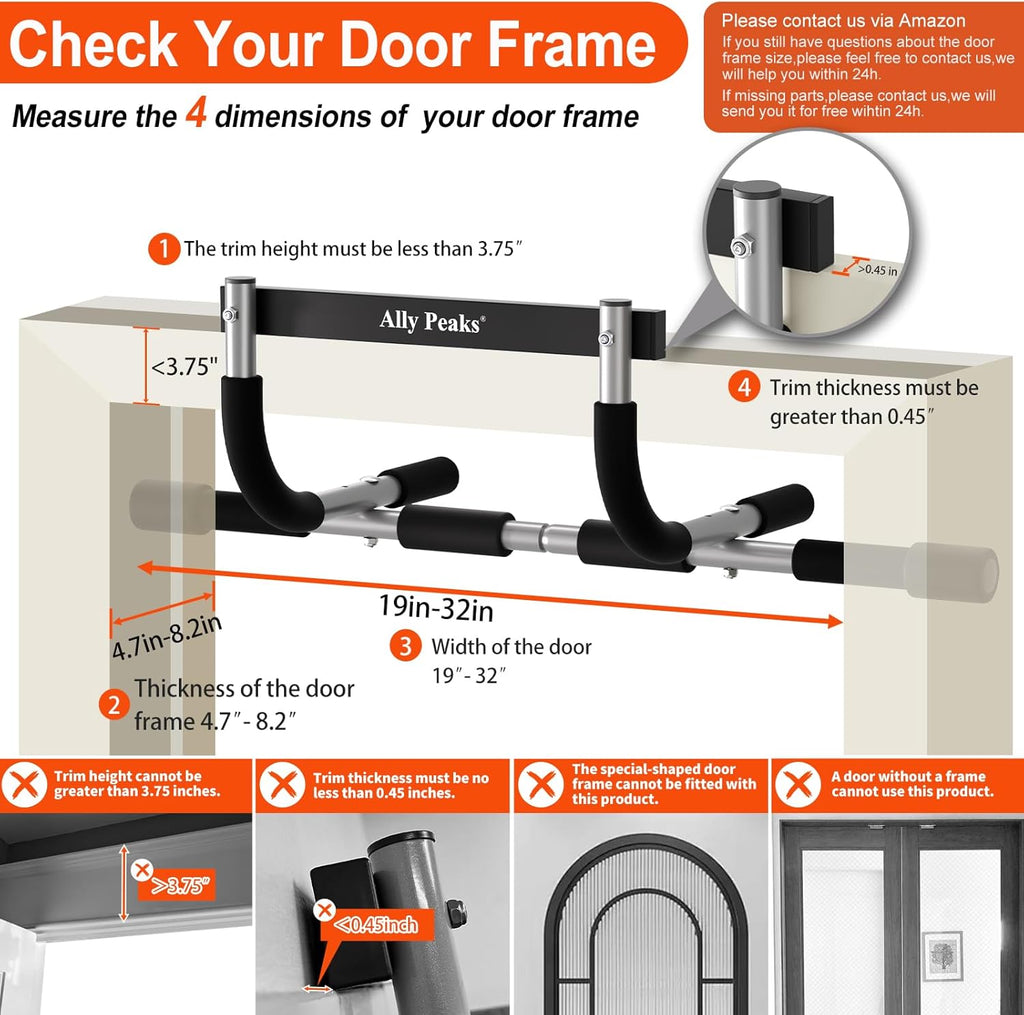 Doorway Pull-Up Bar – Multi-Grip