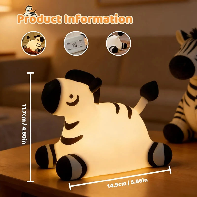Stylized Zebra Night Lamp