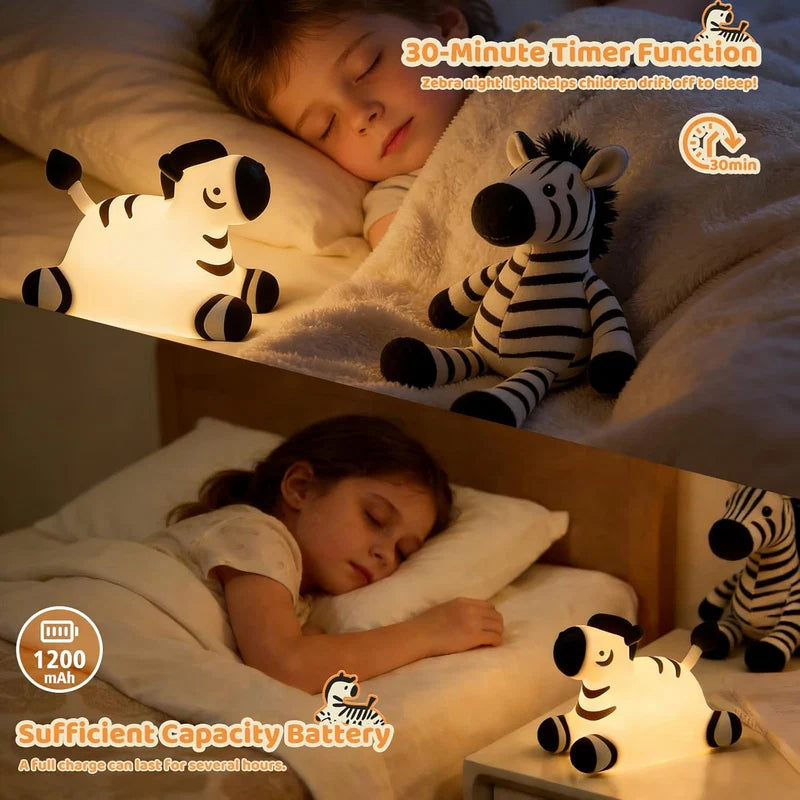 Stylized Zebra Night Lamp