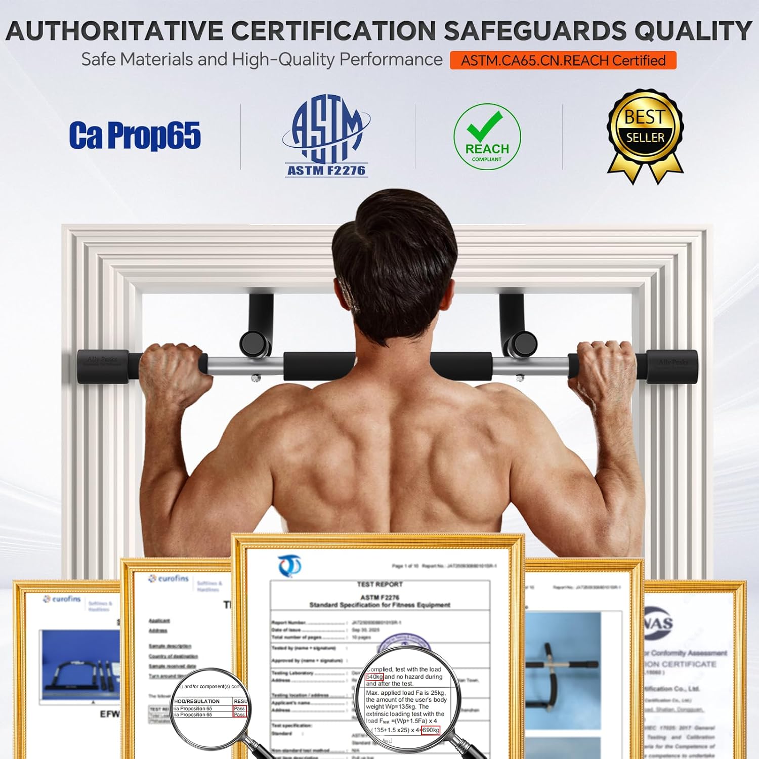 Doorway Pull-Up Bar – Multi-Grip