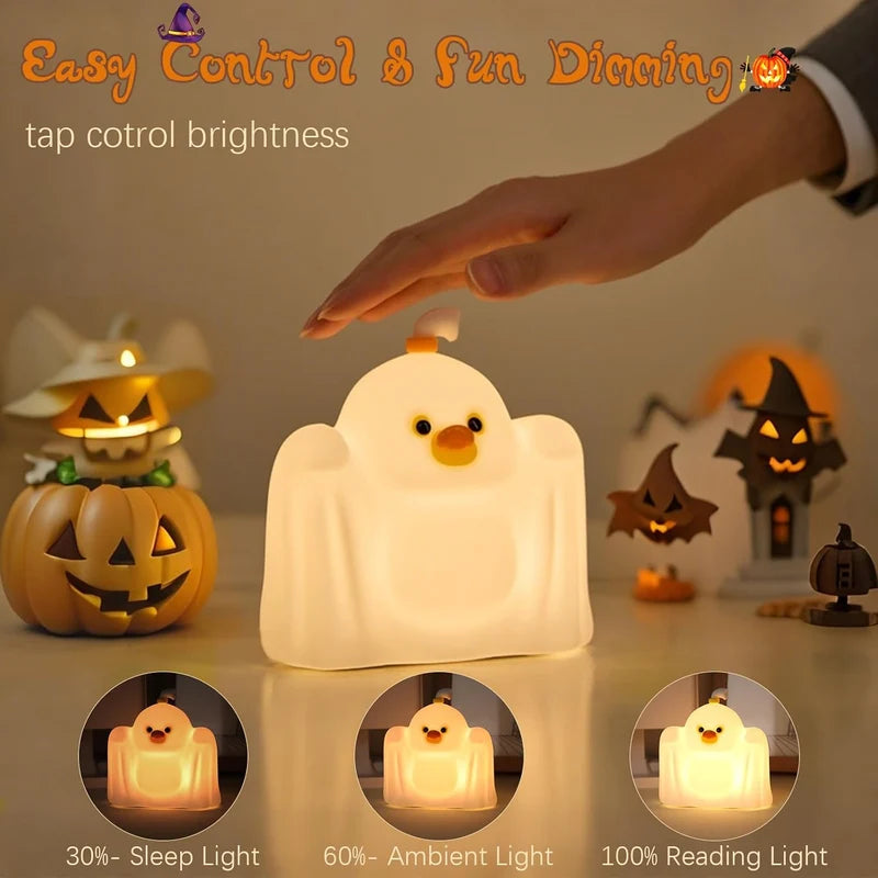 Ghost Duck Silicone Night Light