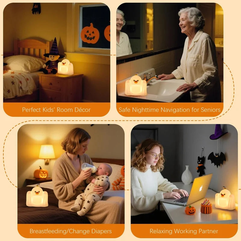 Ghost Duck Silicone Night Light