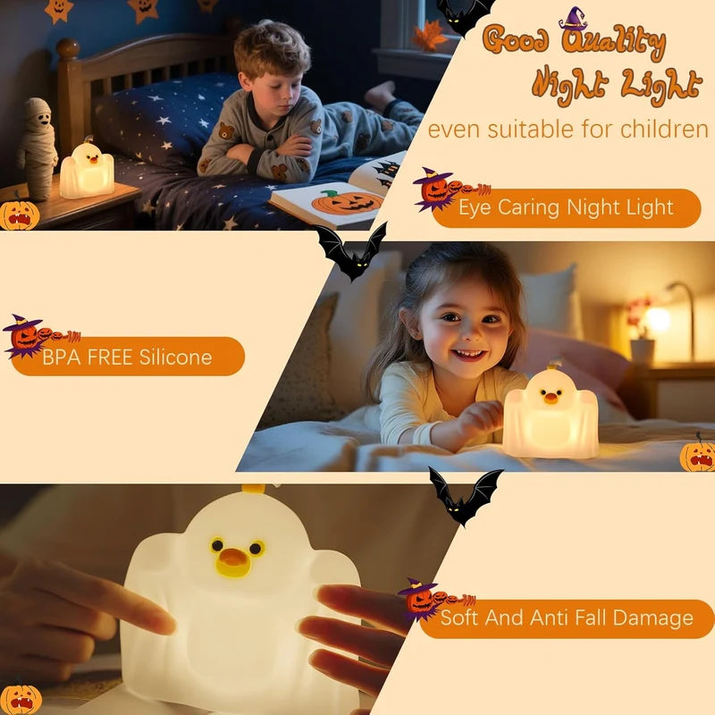 Ghost Duck Silicone Night Light