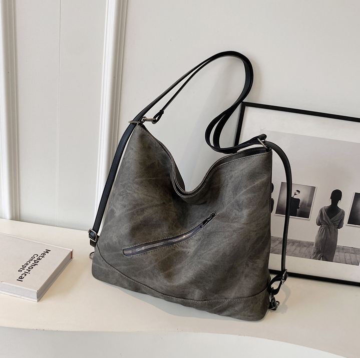PU Leather Shoulder Bag – Retro Style