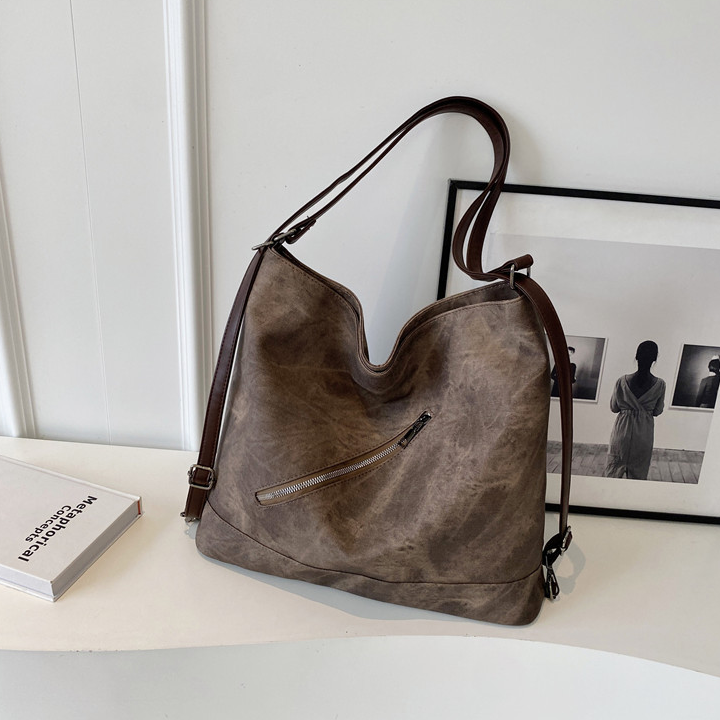 PU Leather Shoulder Bag – Retro Style