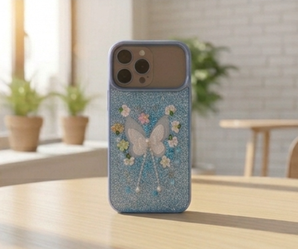 3D Glitter Butterfly Phone Case