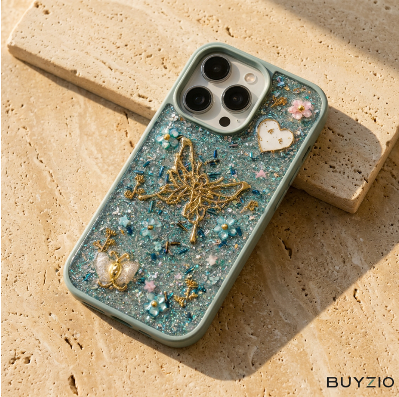 Glitter Butterfly Phone Case