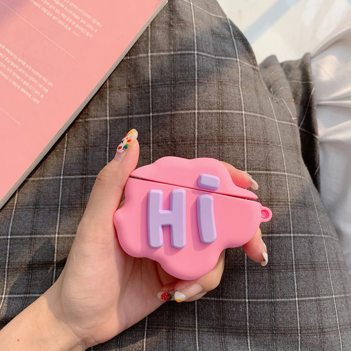3D Cloud Print Silicone AirPods Case