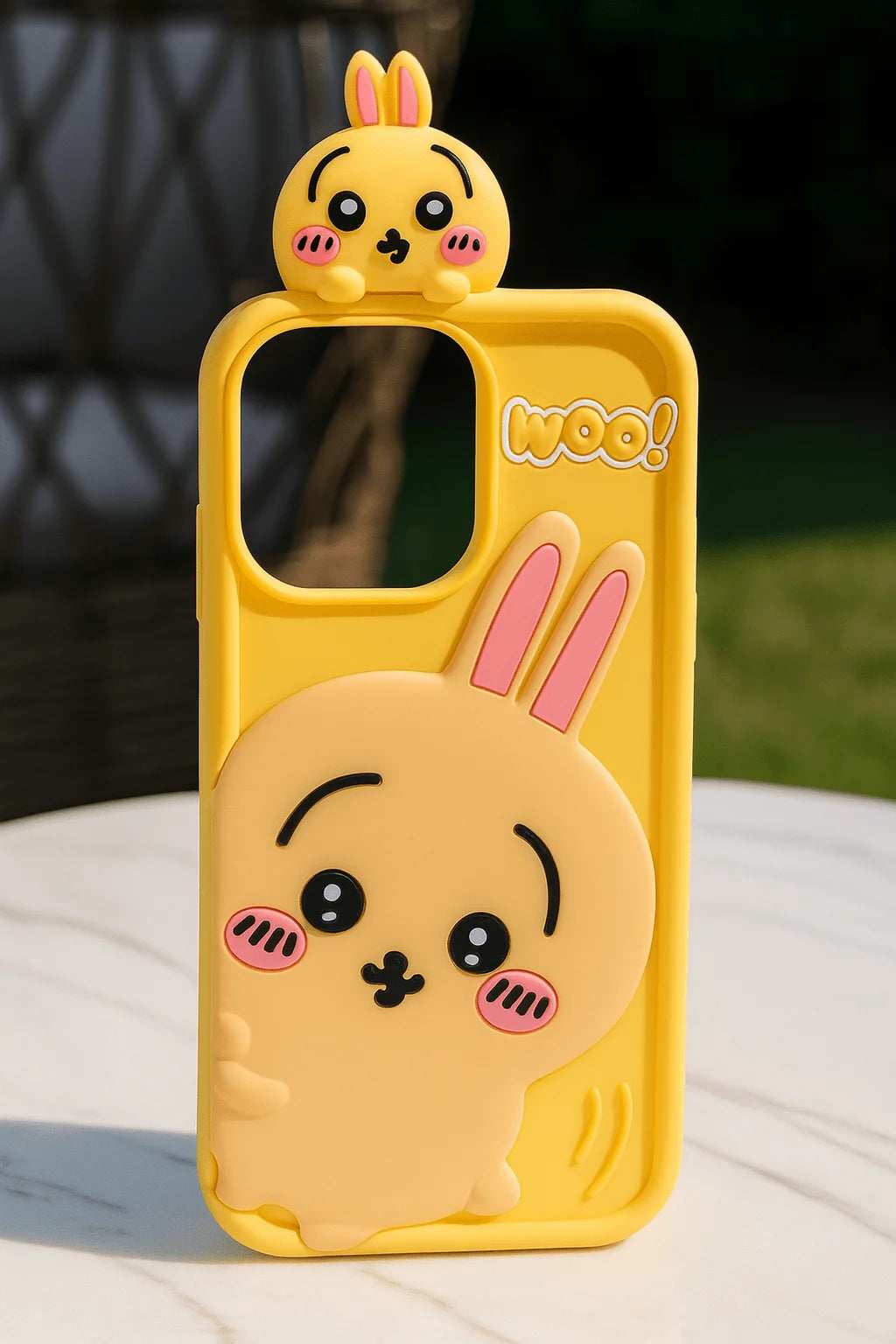 3D Bunny Silicone iPhone Case