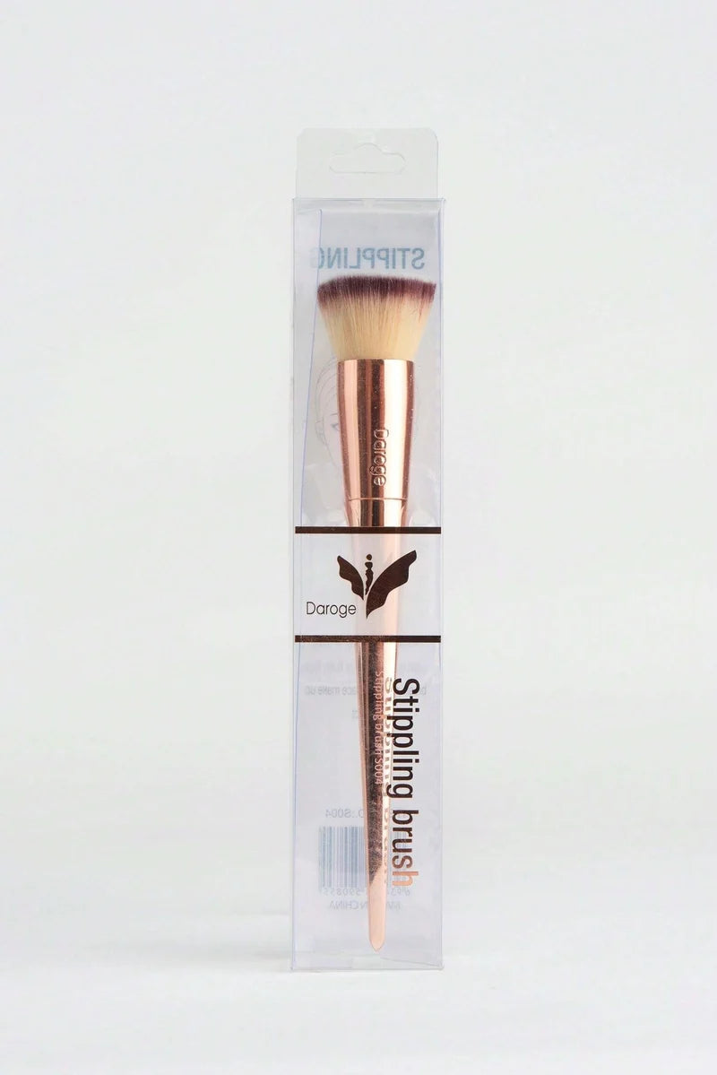 Duo-Fiber Stippling Brush – Rose Gold Handle