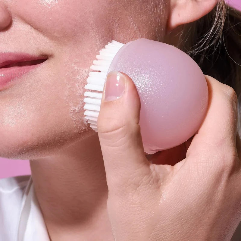 Silicone Facial Cleansing Brush with Bristle Edge
