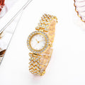Rhinestone Bracelet Watch – Alloy Chain Strap
