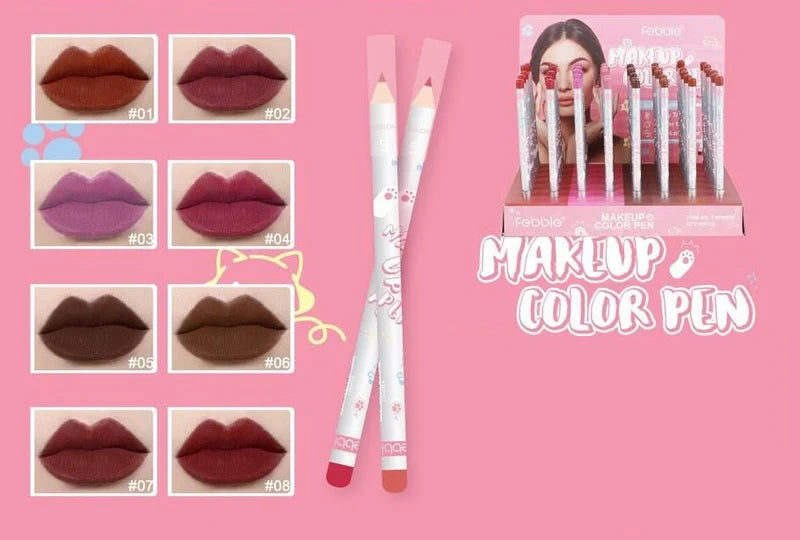 Multi-Use Color Pencil for Lips, Eyes & Brows – 8 Shades