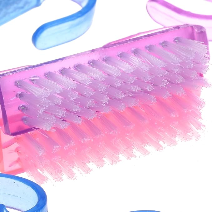 Mini Handheld Scrub Brush with Finger Loop