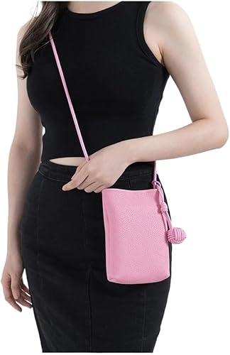 Compact Leather Pouch Bag
