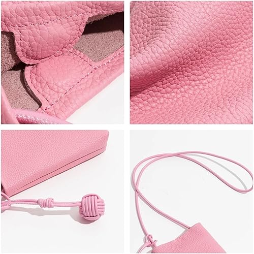 Compact Leather Pouch Bag