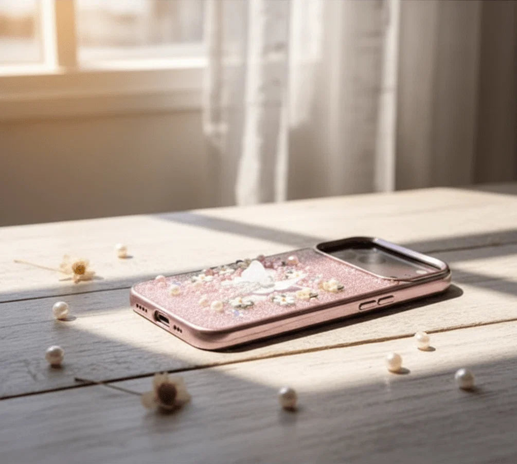 3D Glitter Butterfly Phone Case