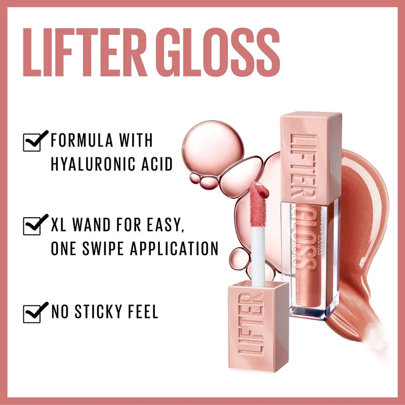 Hydrating Lip Gloss with Hyaluronic Acid – High Shine Finish