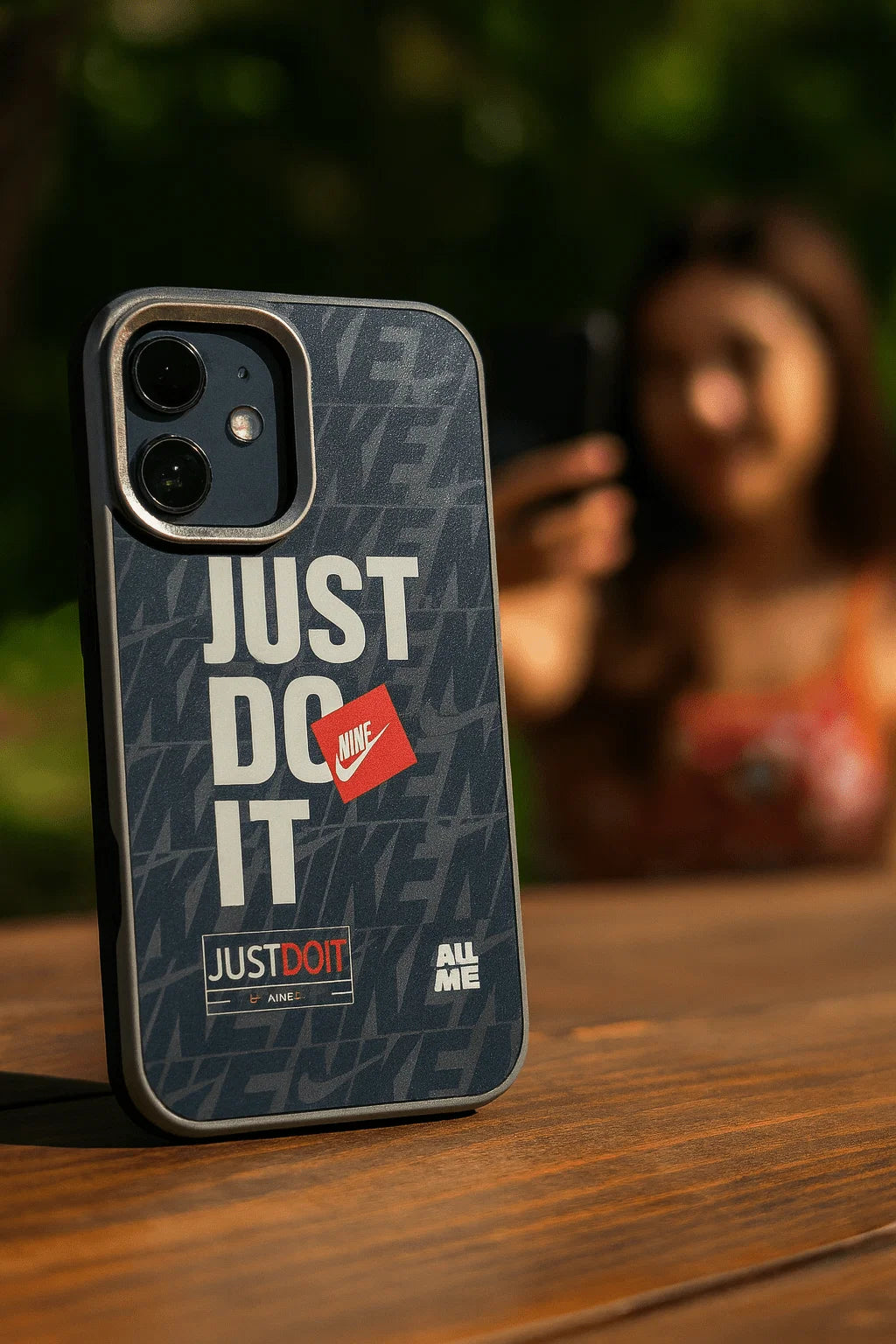 Sporty Athletic Phone Case — Navy & Red