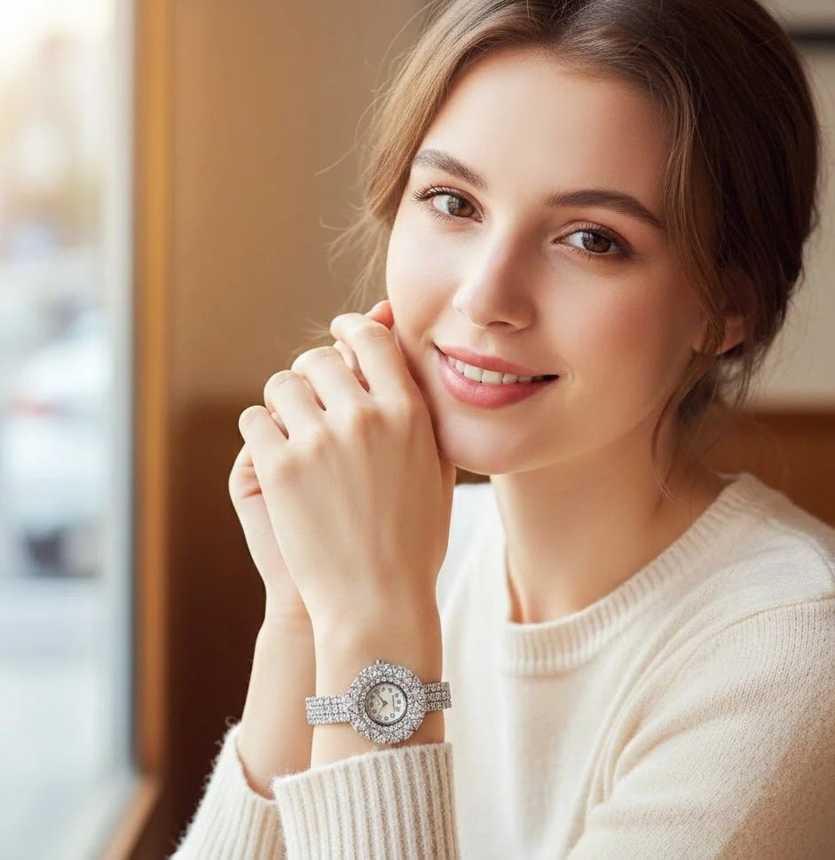 Crystal Bracelet Watch
