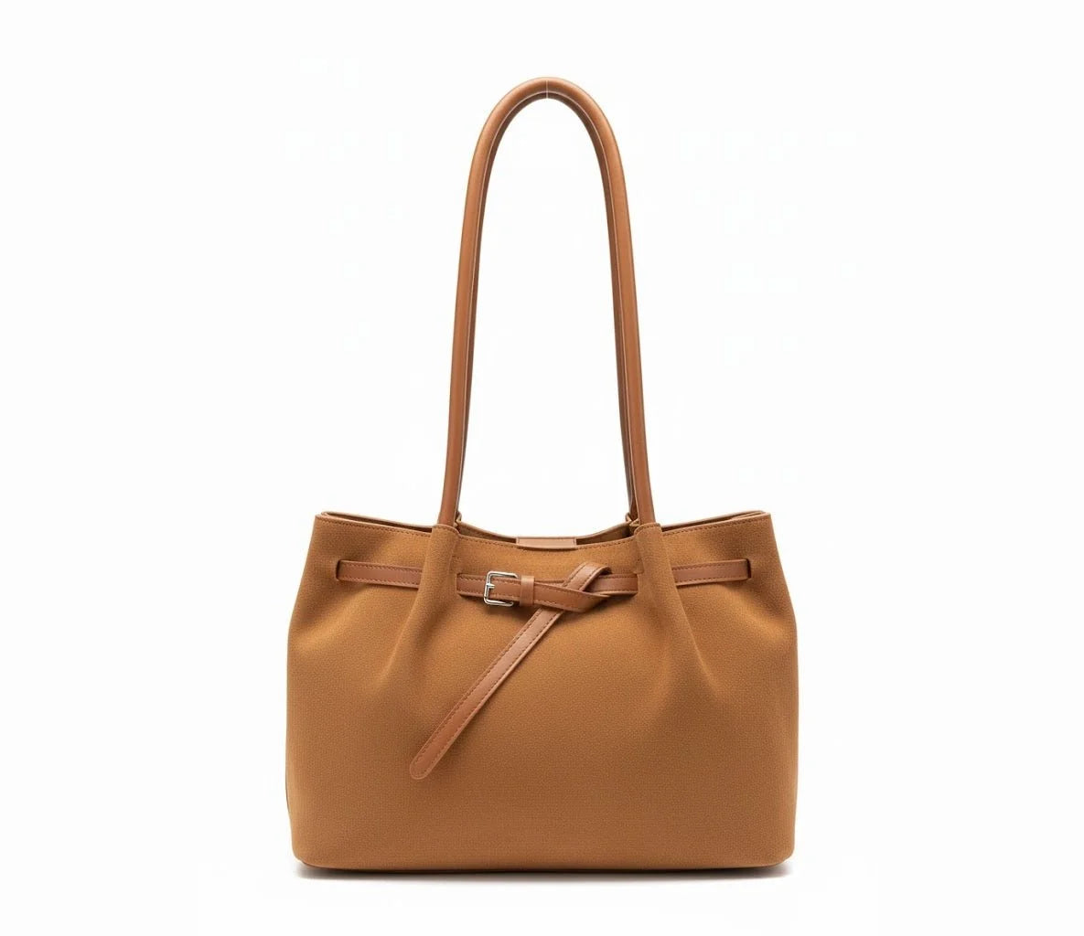 Slouchy Suede-Look Tote Bag