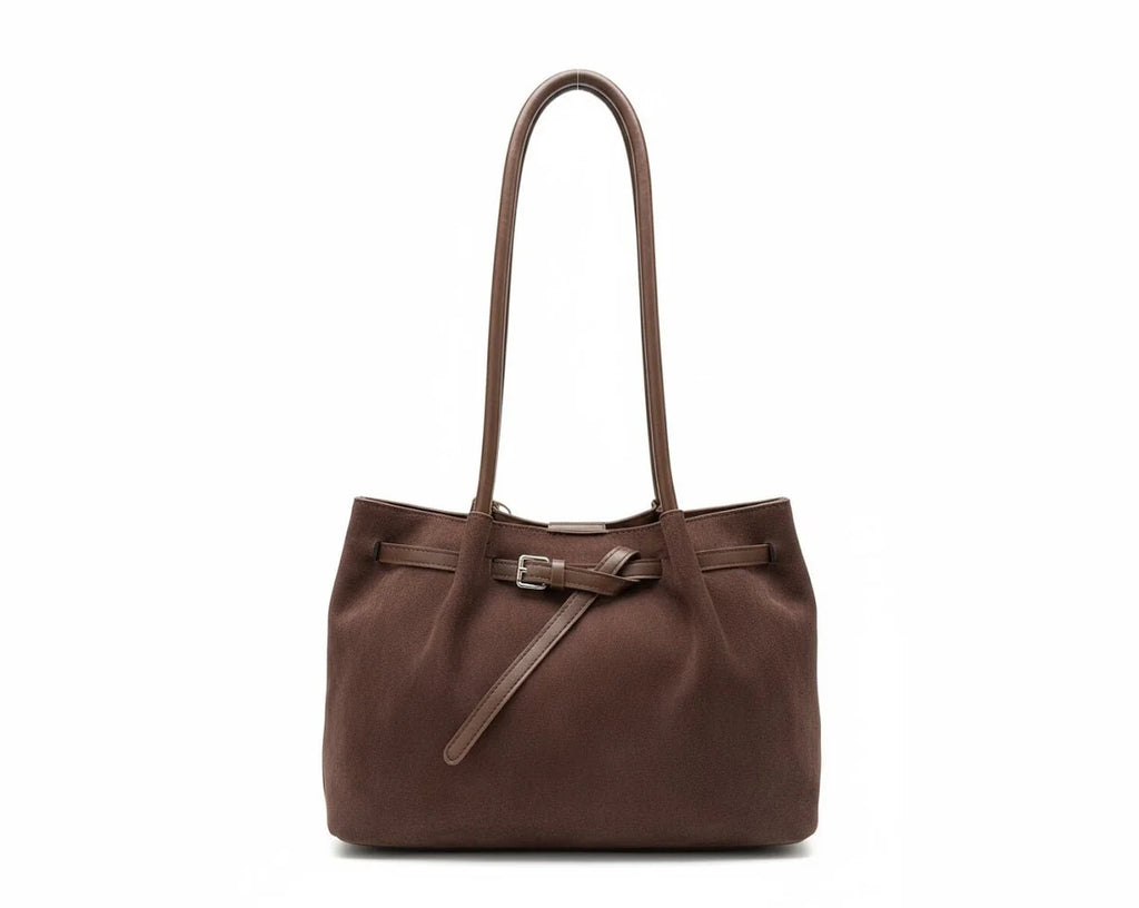 Slouchy Suede-Look Tote Bag