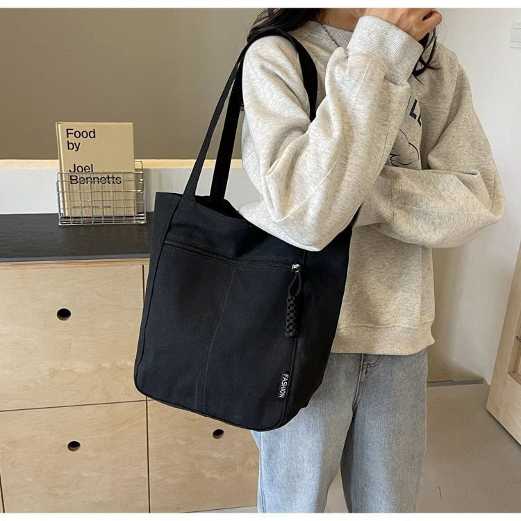 Casual Fabric Tote Shoulder Bag