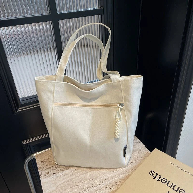 Casual Fabric Tote Shoulder Bag