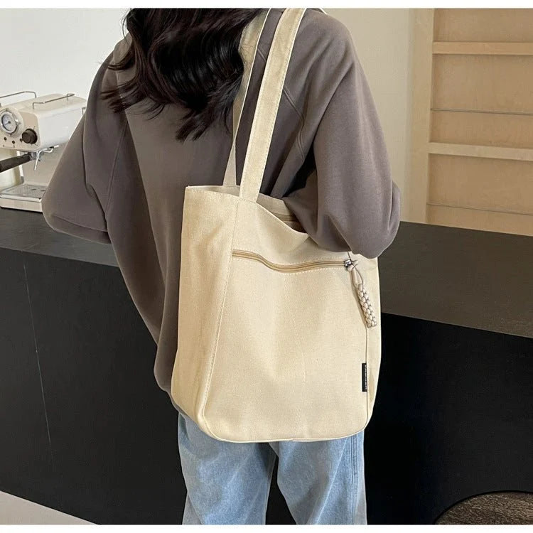 Casual Fabric Tote Shoulder Bag