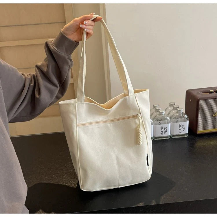 Casual Fabric Tote Shoulder Bag
